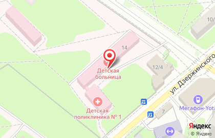 Детская городская больница, г. Жуковский на карте