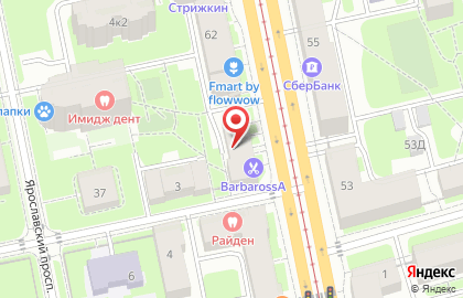 Таня Цветкова в Выборгском районе на карте