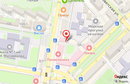 Поликлиника в Махачкале на карте