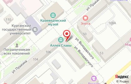 Медицинский центр Лоримед на улице Пушкина на карте