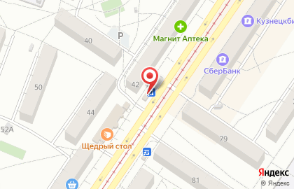 Магазин фруктов и овощей Фруктовый рай в Заводском районе на карте