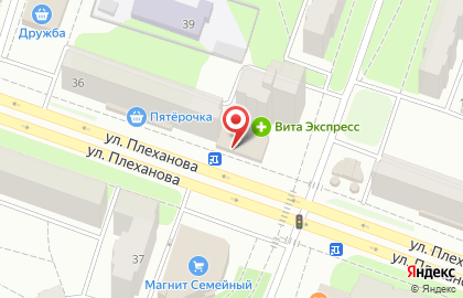 Парикмахерская Стрижка Экспресс на улице Плеханова на карте