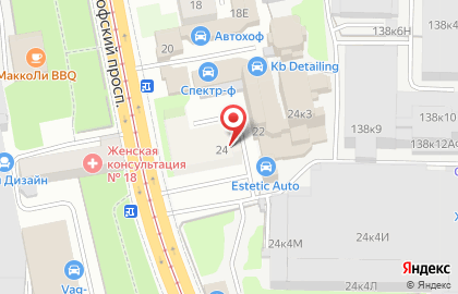 Апрель на Старо-Петергофском проспекте на карте