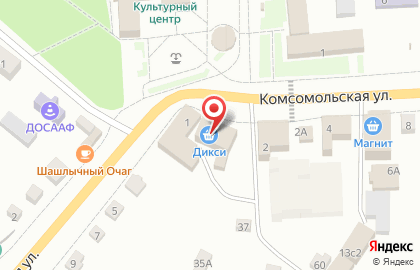 Супермаркет Дикси в Рязани на карте