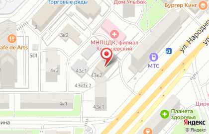 Вельможа на улице Народного Ополчения на карте