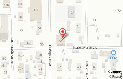 Автокомплекс Три Орешка на Гвардейской улице на карте