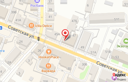 Стоматологический кабинет Ваш Дантист на Советской улице на карте