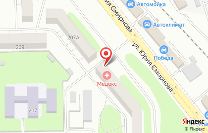 Медицинский центр Медекс на улице Шагова на карте