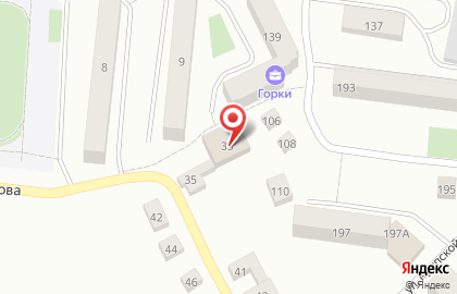 Супермаркет Пятёрочка на улице Горелова на карте