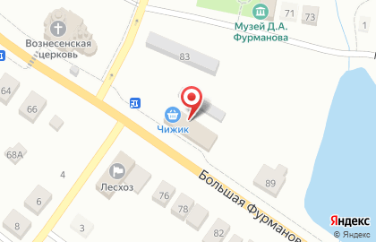 Гипермаркет Высшая лига в Фурманове на карте