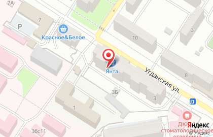 Сервисный центр на Угданской улице на карте