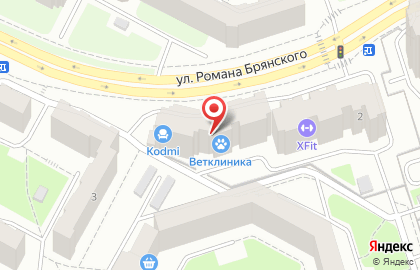 Спортивный центр для детей и взрослых на улице Романа Брянского на карте