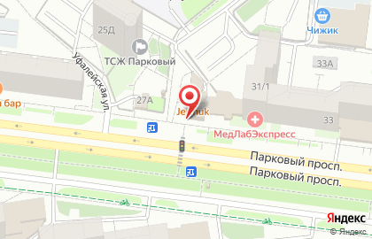 Магазин-пекарня Хлебница на Парковом проспекте на карте