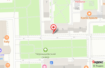 Объединенный ломбард на проспекте Чернышевского на карте
