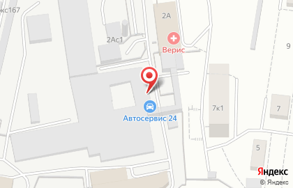 Автосервис 24 часа в Кирове на карте