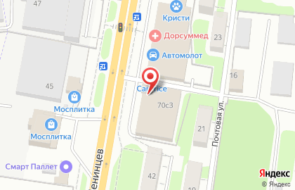 Торговая компания ЭТМ на проспекте Юных Ленинцев на карте
