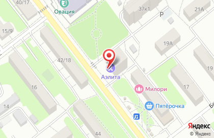 Салон-парикмахерская Аэлита на Октябрьской улице на карте
