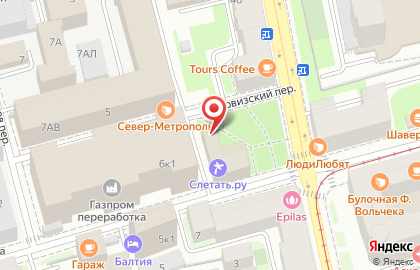 Слетать.ру в Выборгском районе на карте