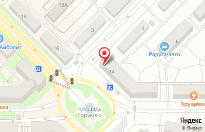 Детская библиотека №8 им. Н. Островского Центральная городская библиотека им. А.Пушкина на карте
