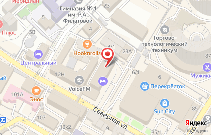Центр микрофинансирования бизнеса ФИНОТДЕЛ в Центральном районе на карте