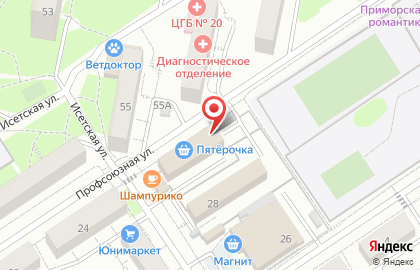 Парикмахерская в Екатеринбурге на карте