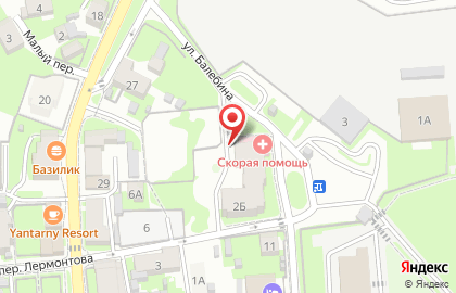 Янтарновская городская больница Детская консультация на карте