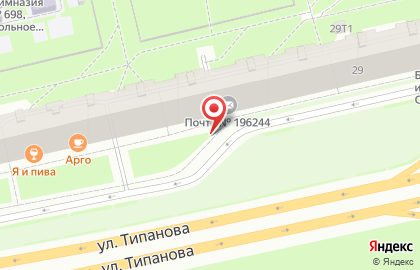 Конструктор на улице Типанова на карте