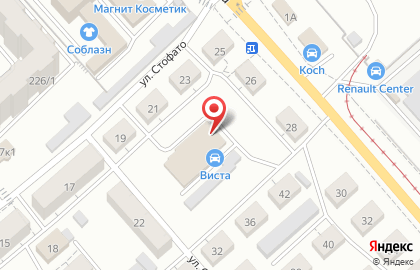 Автокомплекс Виста в Октябрьском районе на карте