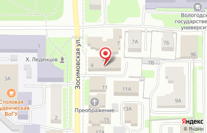 Центр переоборудований Некст на Зосимовской улице на карте