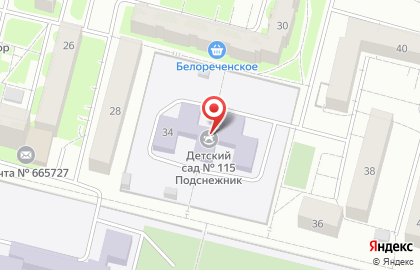 Подснежник в Центральном районе на карте