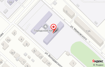 Волжский городской лицей, МОУ на карте