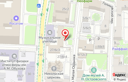 Отдел МВД России по району Якиманка г. Москвы в Москве на карте