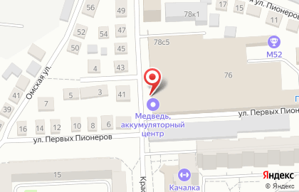 Аккумуляторный центр Медведь на Красномосковской улице на карте