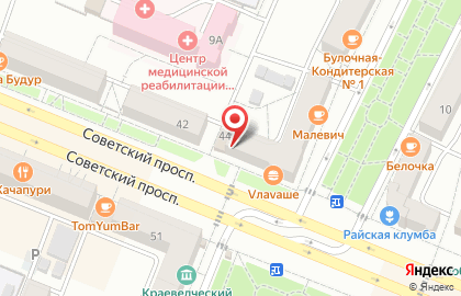 Город на Советском проспекте на карте