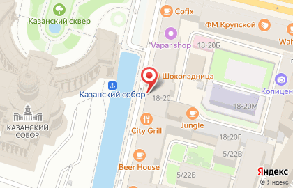 Ресторан итальянской кухни Chili Pizza на Невском проспекте на карте