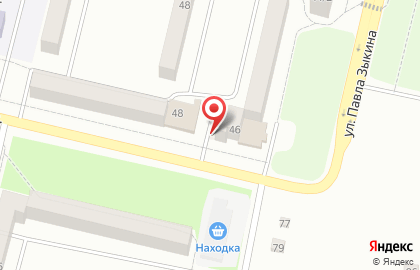Магазин разливного пива Пинта на улице Павла Зыкина на карте