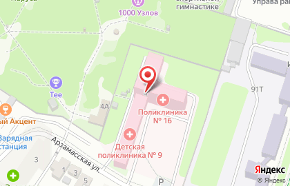 Воронежский филиал Банкомат, Московский Индустриальный Банк на Арзамасской улице на карте