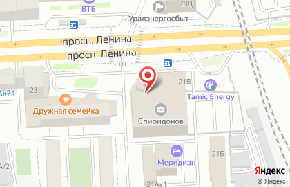 Портал Деловой квартал-Челябинск на проспекте Ленина на карте