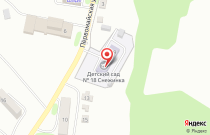 Детский сад Снежинка №18 на карте
