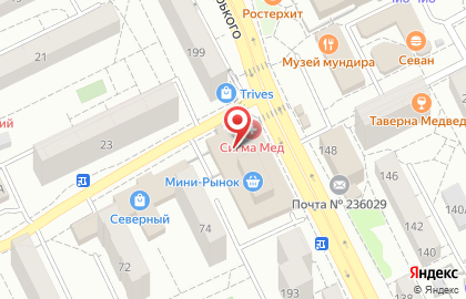 Магазин товаров для творчества Клубок на улице Горького на карте