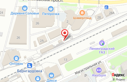 Бернгардовка, железнодорожная станция на карте