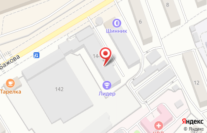 Автосервис Меридиан на улице Бажова на карте