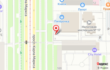 Автостоянка в Челябинске на карте