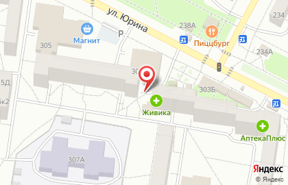 Магазин Бочонок на улице Юрина на карте
