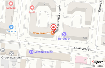Кофейня Ленивый кот на карте