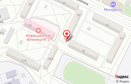 Продуктовый магазин В двух шагах на улице Пушкина на карте