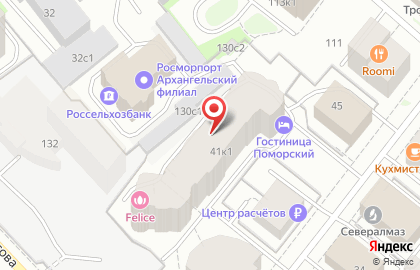 Ангар на Поморской улице на карте