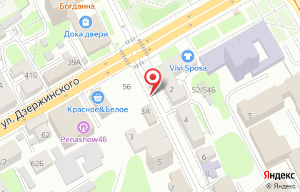 Продуктовый магазин Влад на улице Дзержинского на карте