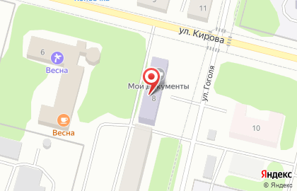 Многофункциональный центр Мои документы на улице Гоголя на карте