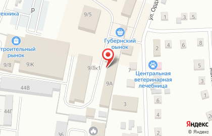 Магазин Всё из дерева на улице Орджоникидзе на карте